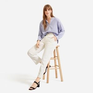 Everlane Corduroy Straight-Leg Crop Bone size 33